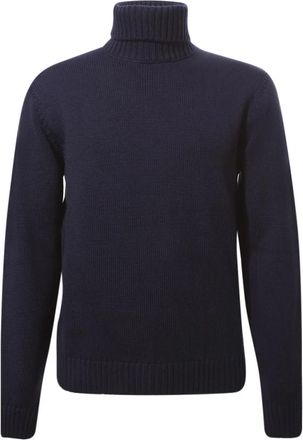 Zanone Merino Turtleneck - Heren - Coltruien - Blauw - 4XL - Wol - Truien & Vesten