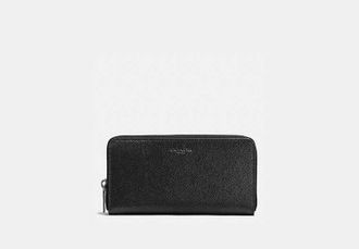 Coach Accordion Wallet in Black | Split Leather