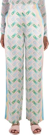 Casablanca Ladies Multicolor Ping Pong Silk Trousers