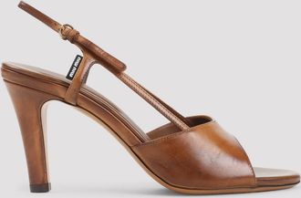 Miu Miu kalfsleren sandalen