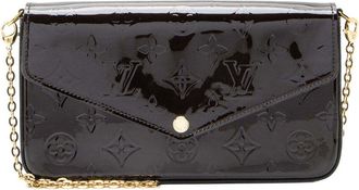 Louis Vuitton Red Monogram Vernis Felicie Pochette (Authentic Pre-Loved)