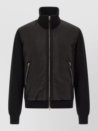 Tom Ford merino wool bomber jacket high collar
