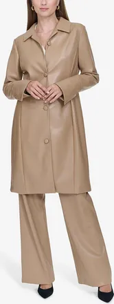 Halston Heritage Leather Trench Coat