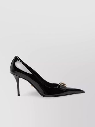 Versace leather high heel pump
