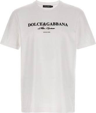 Dolce & Gabbana Flock Print T Shirt