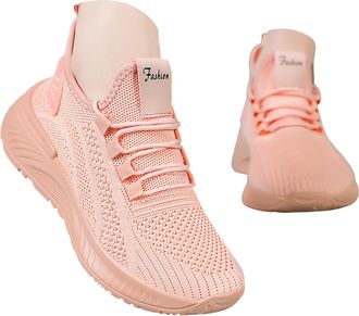 Generic Womens Slip on Walking Shoes Comfort Lightweight Breathable Sock Shoes Womens Lace Up Non-Slip Mesh Casual Sneaker Fashion Workout Athletic Hiking Ten