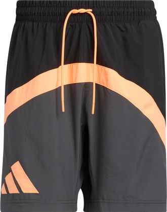 adidas Galaxy Stripe Logo Straight Shorts Grey IC1954