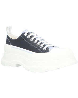 Alexander McQueen Alexander Mcqueen Mens Calfskin Tread Sneaker, Never Worn (Authentic Pre- Loved)