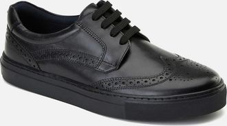 base Mens Clapton Brogue Mens Trainers - Black - Size: 12