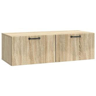 vidaXL Mueble Para Tv De Pared Roble Sonoma 98 X 41 X 30 Cm Vidaxl