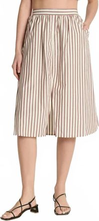 Nation Ltd Tatiana Midi Skirt In Sable Stripe