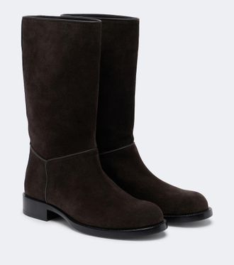 The Row Nobilis suede knee-high boots