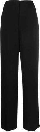 Blanca Vita Zwarte Palazzo Broek - Dames - Wijde Broeken - Zwart - XS - Polyester - Broeken