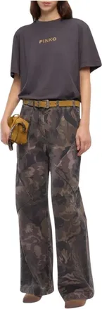 Pinko Pinko, Tops, Dames, Grijs, S, T-Shirts
