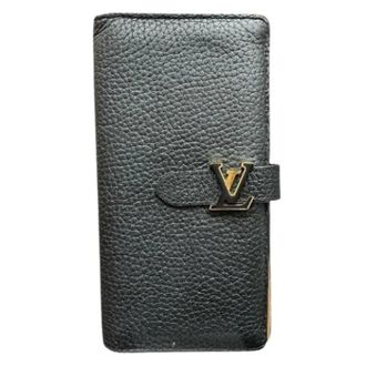 Louis Vuitton Pre-owned Wallets, unisex, Black, Size: ONE SIZE Pre-owned Long Wallet (bi-fold)