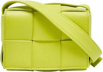Bottega Veneta Pre-owned Crossbody Bag - Dames - Vintage Schoudertas - Groen - ONE Size - Leer - Vintage