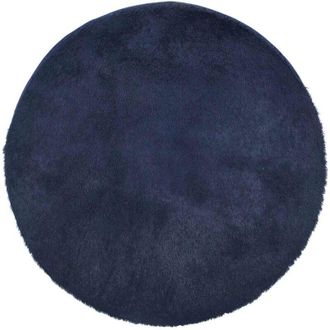 vidaXL Alfombra De Pelo Largo Navarra Azul Marino 200x200 Cm Poli&eacute;ster Vidaxl