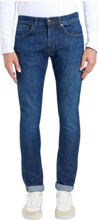 Dondup Slim-fit Jeans - Heren - Slim Fit Jeans - Blauw - W33 - Leer - Jeans