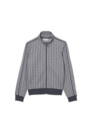 Lacoste Gray Paris Jacquard Track Jacket