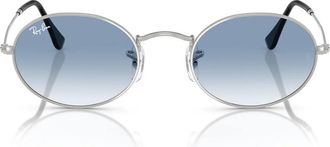 Ray-Ban Sunglasses Rb3547 003/3 F Oval Silver/Blue Gradient Unisex