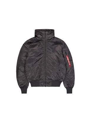Alpha Industries Bomberjacke ALPHA INDUSTRIES MA-1 Hooded, Herren, Gr. M, grau (vintage grau), Obermaterial: 100% Nylon, Futter: 100% Nylon, Kapuzenfutter: 100% Polyes