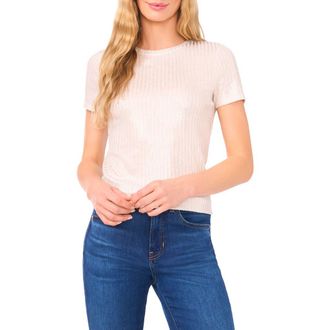 Ted Baker Piper Metallic Knit Top in New Ivory at Nordstrom Rack, Size Medium