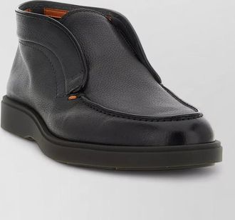 Santoni leather ankle boots