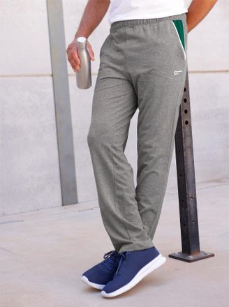 Catamaran Trainingshose CATAMARAN, Herren, Gr. 48/50, Normalgr&ouml;ssen, grau, meliert, 78% Polyester, 18% Viskose, 4% Elasthan, unifarben, Hosen Trainingshose