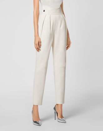 Philipp Plein Leren Broek Iconic Plein