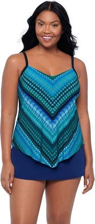 Trimshaper Hank Handkerchief Tankini Swimsuit Top in En Pointe at Nordstrom, Size 16