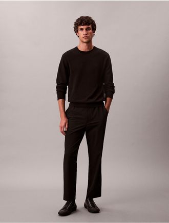 Calvin Klein Mens Tech Dobby Elastic Jogger Pants - Black - 29