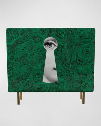 Fornasetti Serratura Malachite Magazine Rack