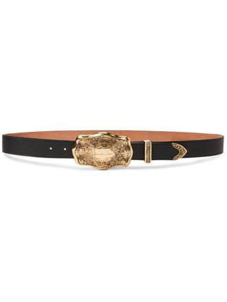 Ralph Lauren Collection Western leather belt - women - Leather - M - Black
