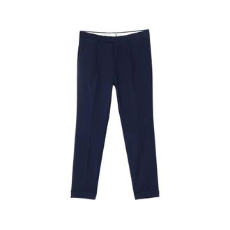 Pantaloni Torino Suit Trousers, male, Blue, Size: 3XL Superslim Technical Wool Trousers