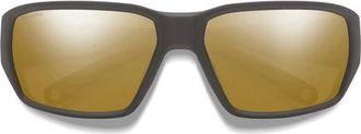 Smith Hookset 62mm ChromaPop Polarized Oversize Wraparound Sunglasses in Gravy /Glass Bronze Mirror at Nordstrom