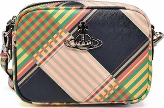 Vivienne Westwood Multicolor Polyurethane Plaid Camera Bag