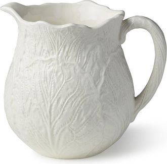 Certified International Le Jardin White Cabbage 3D Pitcher