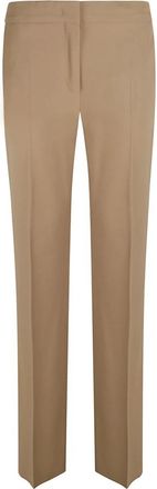 Max Mara Stijlvolle Broeken voor Dagelijks Gebruik - Dames - Slim Fit Broeken - Bruin - M - Broeken
