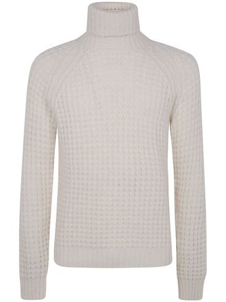 Nuur Military Stitch Long Sleeves Turtle Neck Sweater