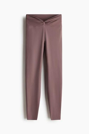 H&M Sports Leggings With Softmove in Light Truffle at Nordstrom, Size Xx-Large