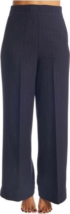 Alessia Santi Elegante wijde broek - Dames - Wijde Broeken - Blauw - XS - Wol - Broeken