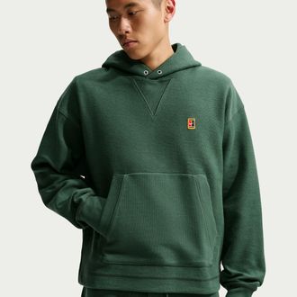 Nike Mens Club Rules French Terry Hoodie in Green | IQ8420-323