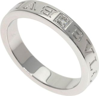 Bulgari White Gold White Gold (18K) Band Ring (Pre-Owned)