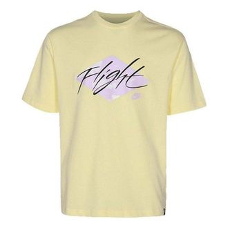Nike Jordan Air Jordan Flight Logo T-Shirt Yellow Purple DO8897-821
