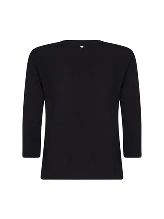Max Mara Stretch Jersey Cotton T-Shirt - Black