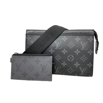 Louis Vuitton Black Gray Shoulder Bag (Pre-Owned)