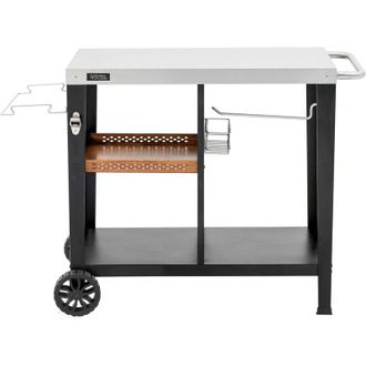 Habitat et Jardin Carro De Servicio Para Barbacoa gelia 117 X 59 Cm - Acero Inoxidable - Negro