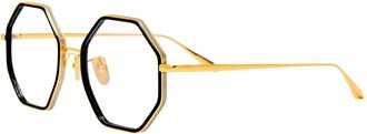 Linda Farrow Lfl 1709 Bril - unisex - Brillen - Zwart - 54 MM - Accessoires