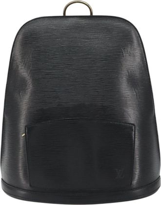 Louis Vuitton Gobelins Backpack Epi Leather Black Leather Backpack Bag (Pre-Owned)