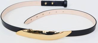 D&eacute;hanche Womens Arp Belt In Black /24K Gold